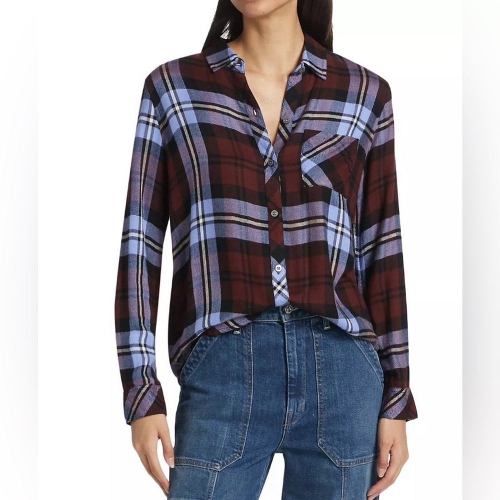 RAILS Hunter Shirt Mulberry Plum size Large NWOT